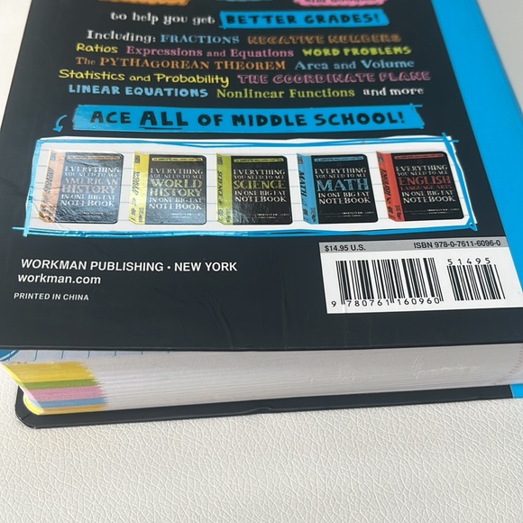 Complete Middle School Guide MATH In One Big Fat Notebook - Picture 3 of 6